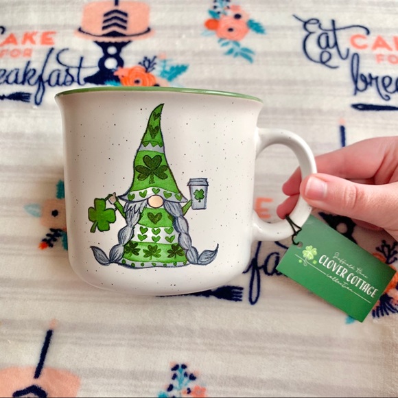 Other - 💚 Coffee Loving Green Ceramic Gnome Mug 💚